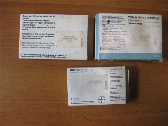 Alcune delle medicine utilizzate per la truffa di Vibo al Ssn