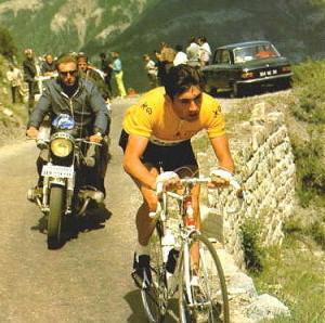 Eddy Merckx fa il vuoto in uno dei suoi 5 Tour