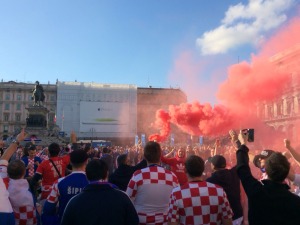 Invasione croata al centro di Milano