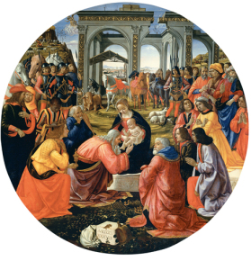 Ghirlandaio, Adorazione dei Magi, 1487, Galleria degli Uffizi, Firenze