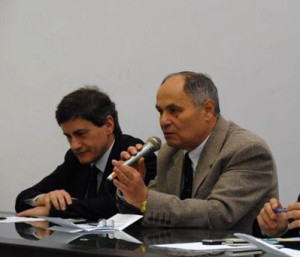 Il presidente dell'Ospol Marucci (a destra)