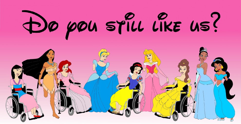 Le principesse Disney diventano disabili