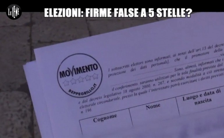 M5S: per firme false a Palermo, ci sono indagati