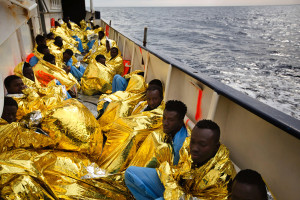 migranti in arrivo in Italia
