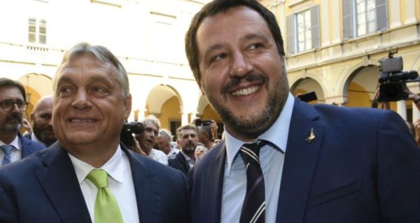 MatteomSalvini e il suo alleato e Presidente dell'Ungheria Orban