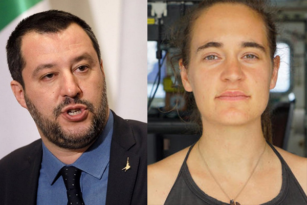 Salvini e Carola