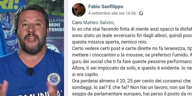 Post Sanfilippo contro Salvini